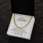 To My Husband - Greatest Adventure - Cuban Link Chain - White