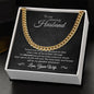 To My Husband - Greatest Adventure - Cuban Link Chain - Black