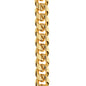 18K Yellow Gold Finish Cuban Link Chain Gift for Son from Dad close up