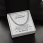 To My Husband - Greatest Adventure - Cuban Link Chain - White