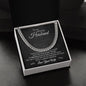 To My Husband - Greatest Adventure - Cuban Link Chain - Black