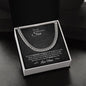 To My Son - Great Things - Cubin Link Chain - Black Message Card