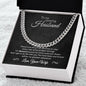 To My Husband - Greatest Adventure - Cuban Link Chain - Black