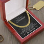 To My Husband - Greatest Adventure - Cuban Link Chain - Black