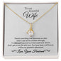 Silver Alluring Beauty Necklace in two-toned box