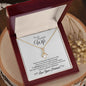 Gold Alluring Beauty Necklace in Mahagony Style Box