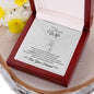 Silver Alluring Beauty Necklace in Mahagony Style Box