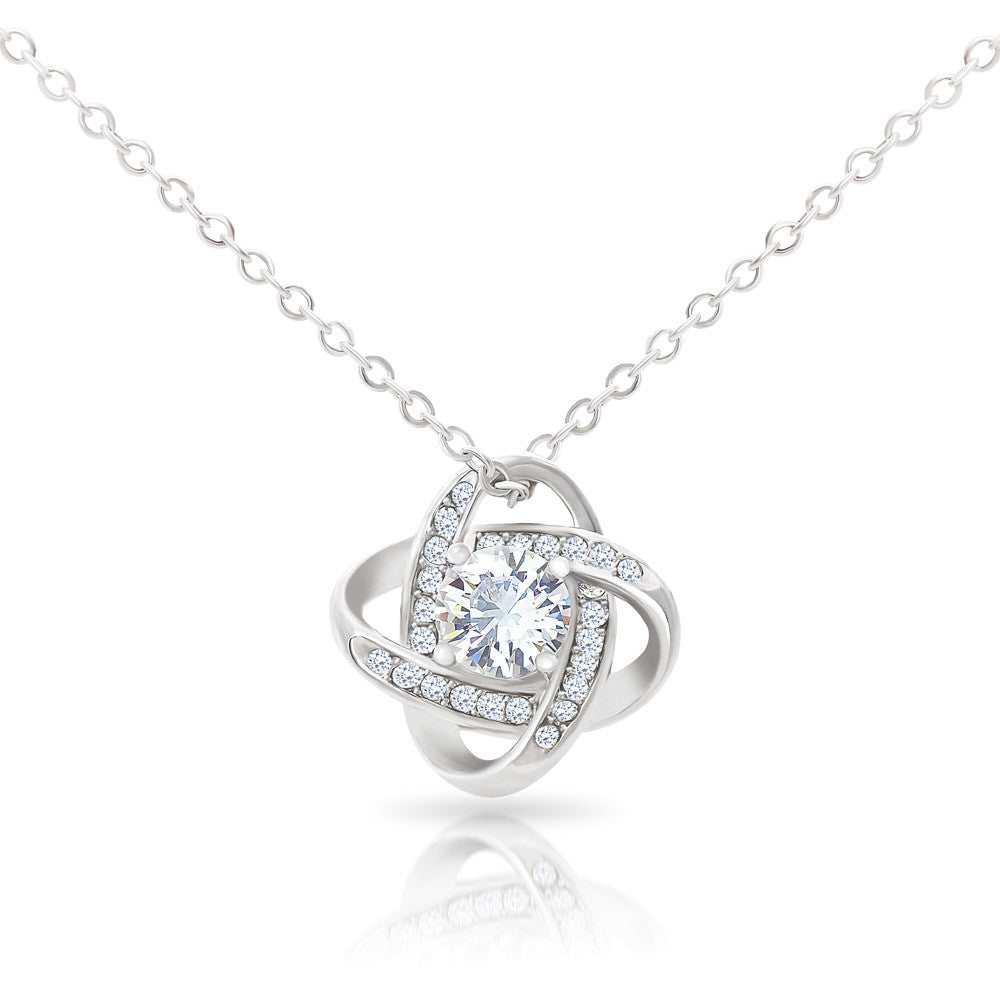 To My Soulmate | Wealthier Than | Love Knot Necklace | Crimson Card