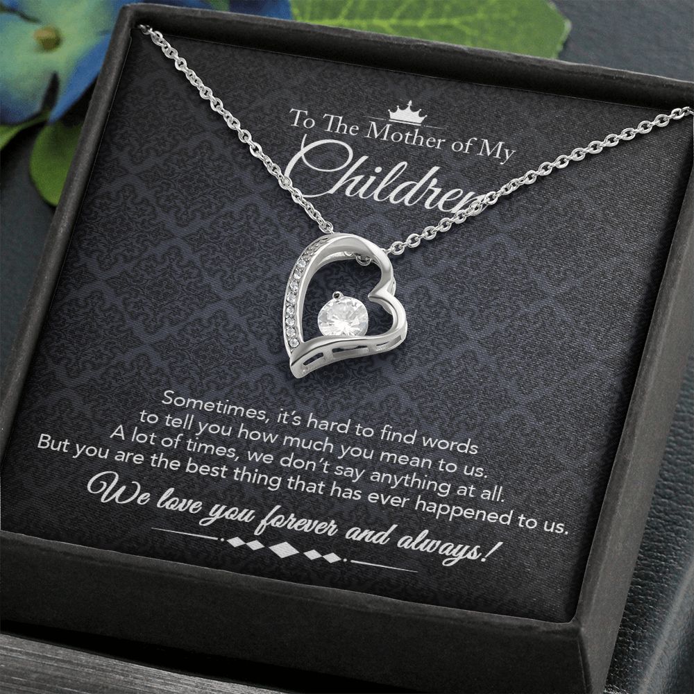 To the Mother of My Children - Forever Love Necklace - Best Thing - Midnight Paisley