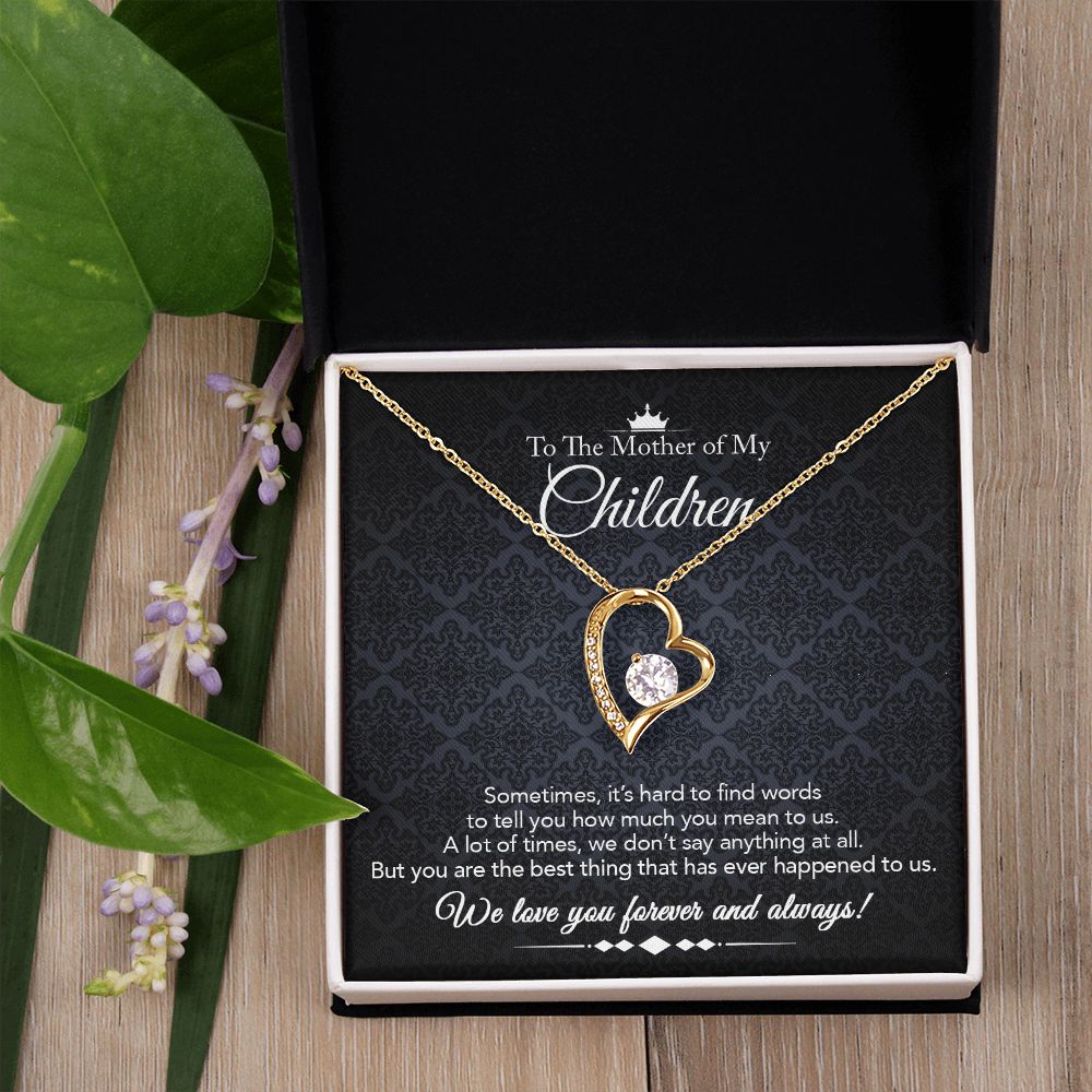 To the Mother of My Children - Forever Love Necklace - Best Thing - Midnight Paisley