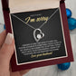 To My Sweet Heart - I Messed Up - Forever Love Necklace - Midnight Marble
