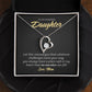 To My Daughter from Mom - Forever Love Necklace - No one else - Marble Black