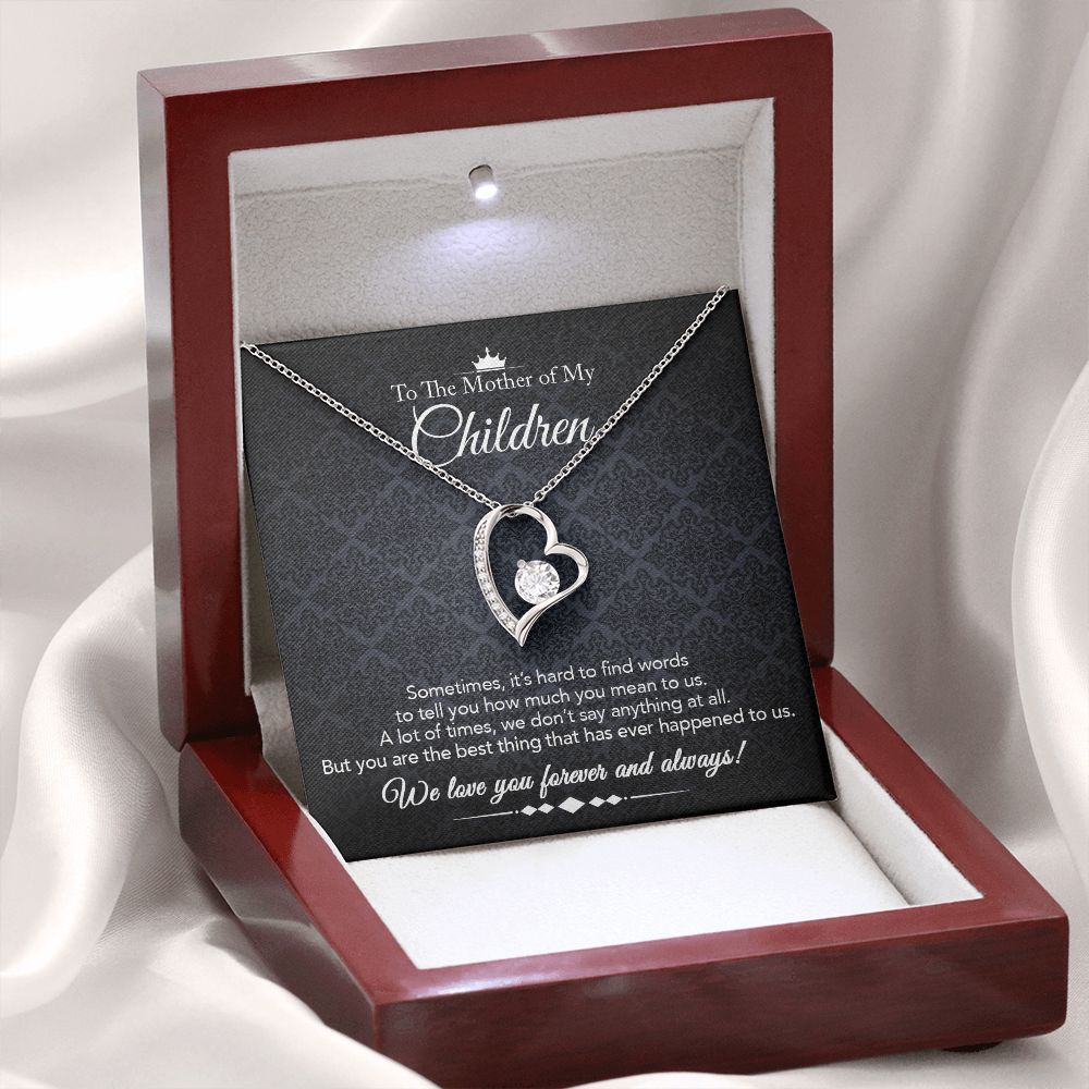 To the Mother of My Children - Forever Love Necklace - Best Thing - Midnight Paisley