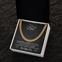 Load image into Gallery viewer, To My Dad - Always In My Corner - Cuban Link Chain
