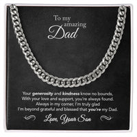 Load image into Gallery viewer, To My Dad - Always In My Corner - Cuban Link Chain
