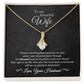 To My Wife - Greatest Adventure - Alluring Beauty Necklace - Black