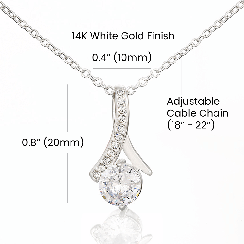 To My Wife - Greatest Adventure - Alluring Beauty Necklace - Black