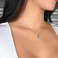 To My Mother Gift Alluring Beauty Necklace Message Card Gift from Daughter to Mom Gift - All You Have Sacrificed - Marble White