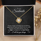18K Yellow Gold Finish Love Knot Necklace