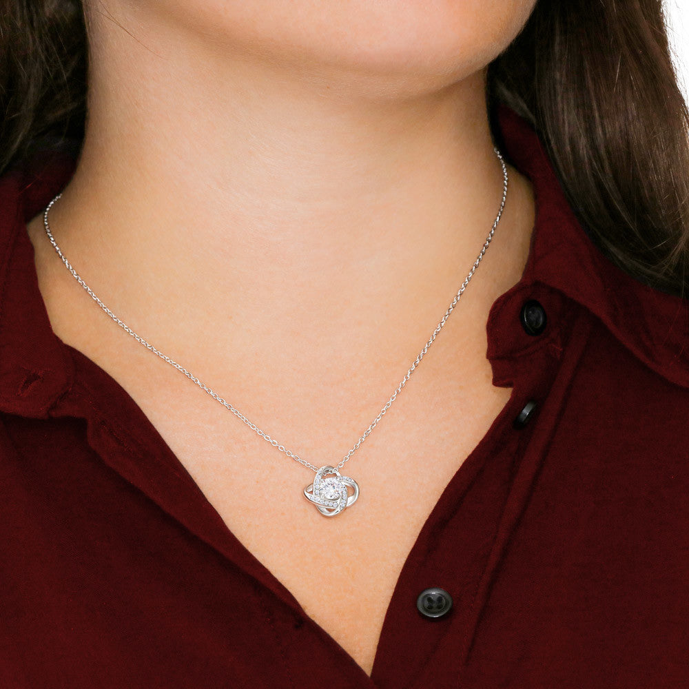 To the Mother of My Children - Love Knot Necklace - Best Thing - Midnight Paisley