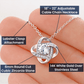 To the Mother of My Children - Love Knot Necklace - Best Thing - Midnight Paisley