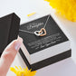 Daughter Gift from Dad, Polished Stainless Steel & Rose Gold Finish, Two-Toned Box