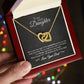 Daughter Gift from Dad,18K Yellow Gold Finish, Luxury Box with LED