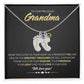 To Our Precious Grandmother - Personalized, Engraved Baby Feet - Greatest Treasure - Midnight Marble