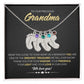 To Our Precious Grandmother - Personalized, Engraved Baby Feet - Greatest Treasure - Midnight Marble