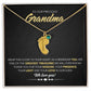 To Our Precious Grandmother - Personalized, Engraved Baby Feet - Greatest Treasure - Midnight Marble