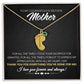 To My Courageous & Selfless Mother - Personalized Baby Feet Necklace with Birthstone