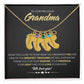 To Our Precious Grandmother - Personalized, Engraved Baby Feet - Greatest Treasure - Midnight Marble
