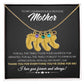 To My Courageous & Selfless Mother - Personalized Baby Feet Necklace with Birthstone