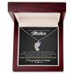 To My Courageous & Selfless Mother - Personalized Baby Feet Necklace with Birthstone