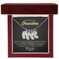 To Our Precious Grandmother - Personalized, Engraved Baby Feet - Greatest Treasure - Midnight Marble