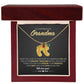 To Our Precious Grandmother - Personalized, Engraved Baby Feet - Greatest Treasure - Midnight Marble