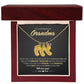 To Our Precious Grandmother - Personalized, Engraved Baby Feet - Greatest Treasure - Midnight Marble