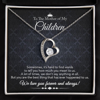 To the Mother of My Children - Forever Love Necklace - Best Thing - Midnight Paisley