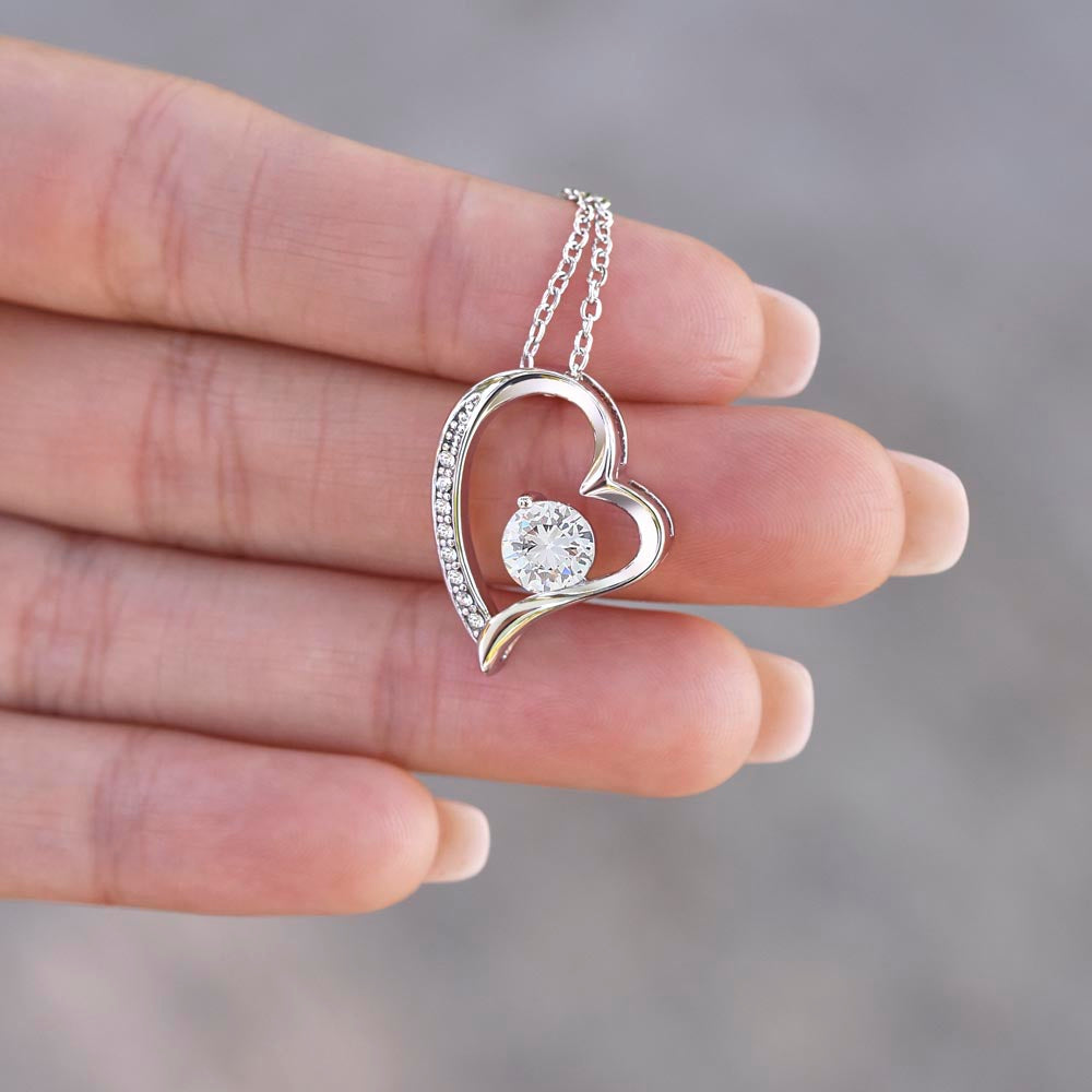To My Wife - Confidant & Best Friend - Forever Love Necklace - White