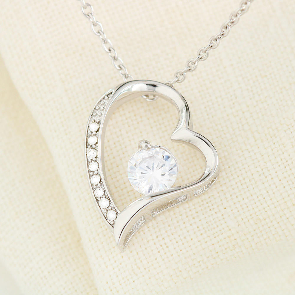 To My Wife - Confidant & Best Friend - Forever Love Necklace - Black