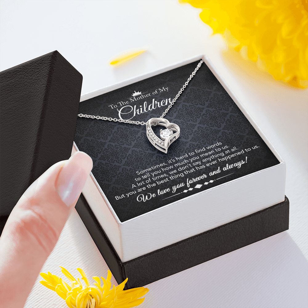 To the Mother of My Children - Forever Love Necklace - Best Thing - Midnight Paisley