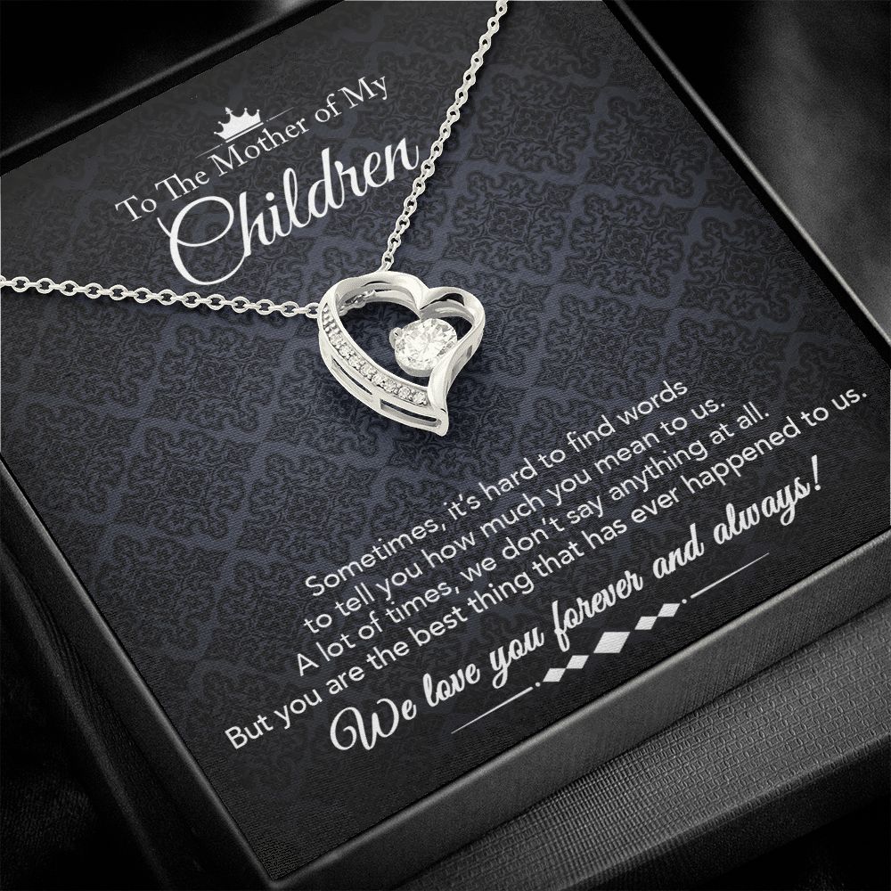 To the Mother of My Children - Forever Love Necklace - Best Thing - Midnight Paisley
