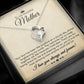 To My Mother Gift Forever Love Necklace Message Card Gift from Daughter or Son to Mom Gift - Your Love Is Like Sunshine - Parchment