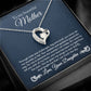To My Mother Gift Forever Love Necklace Message Card Gift from Daughter to Mom Gift - Touch The Sky - Navy