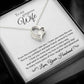 To My Wife - Confidant & Best Friend - Forever Love Necklace - White
