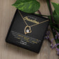 To My Grandmother - Forever Love Necklace - Greatest Treasure - Midnight Marble