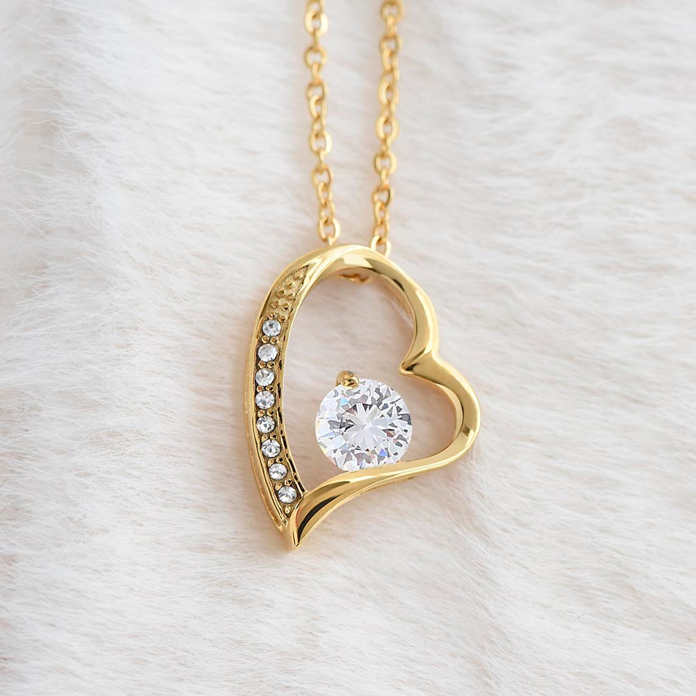 To My Wife - Confidant & Best Friend - Forever Love Necklace - White