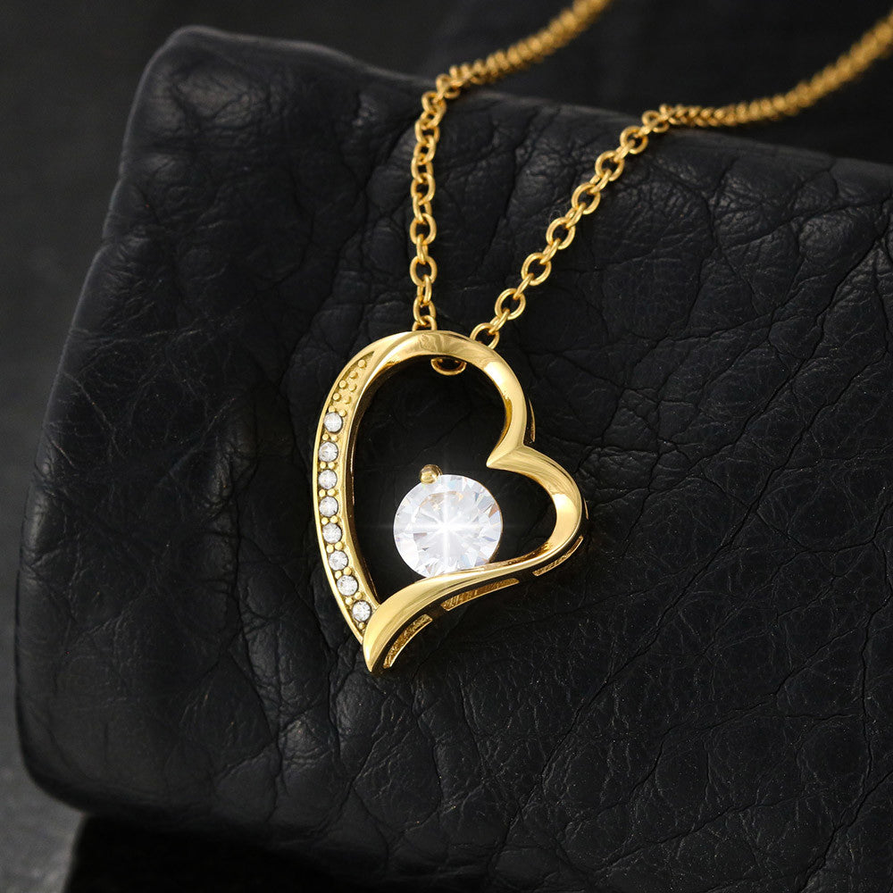 To My Mother Gift Forever Love Necklace Message Card Gift from Daughter or Son to Mom Gift - Your Love Is Like Sunshine - Parchment