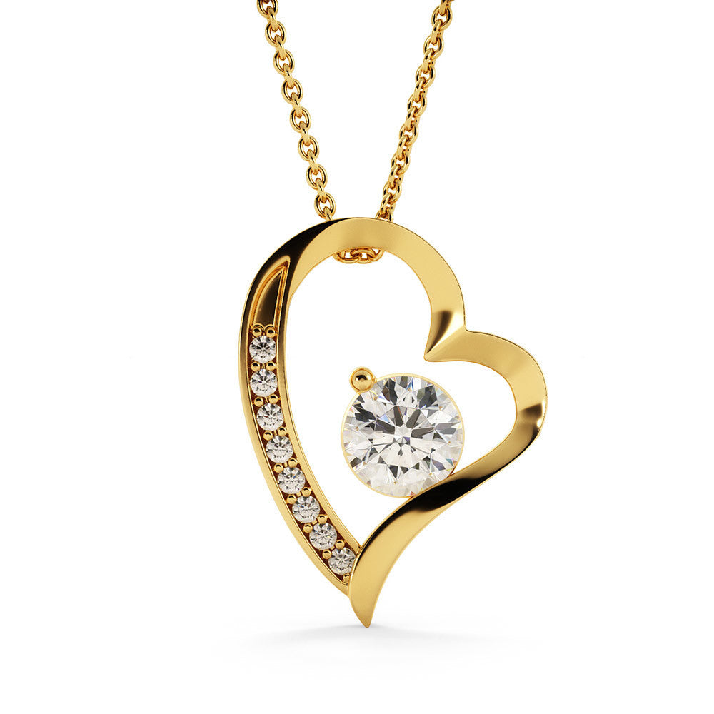 To My Wife - Confidant & Best Friend - Forever Love Necklace - Black