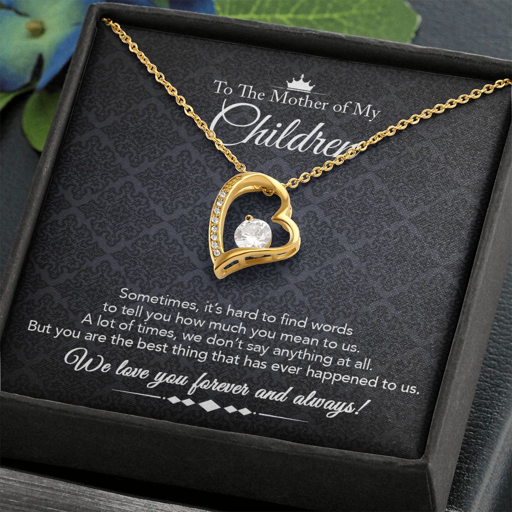 To the Mother of My Children - Forever Love Necklace - Best Thing - Midnight Paisley